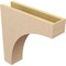 Ekena Millwork 5"W x 20"D x 20"H Thin Huntington Rough Cedar Woodgrain TimberThane Corbel, Primed Tan CORUR05X20X20HUNRCPR - alternate 6